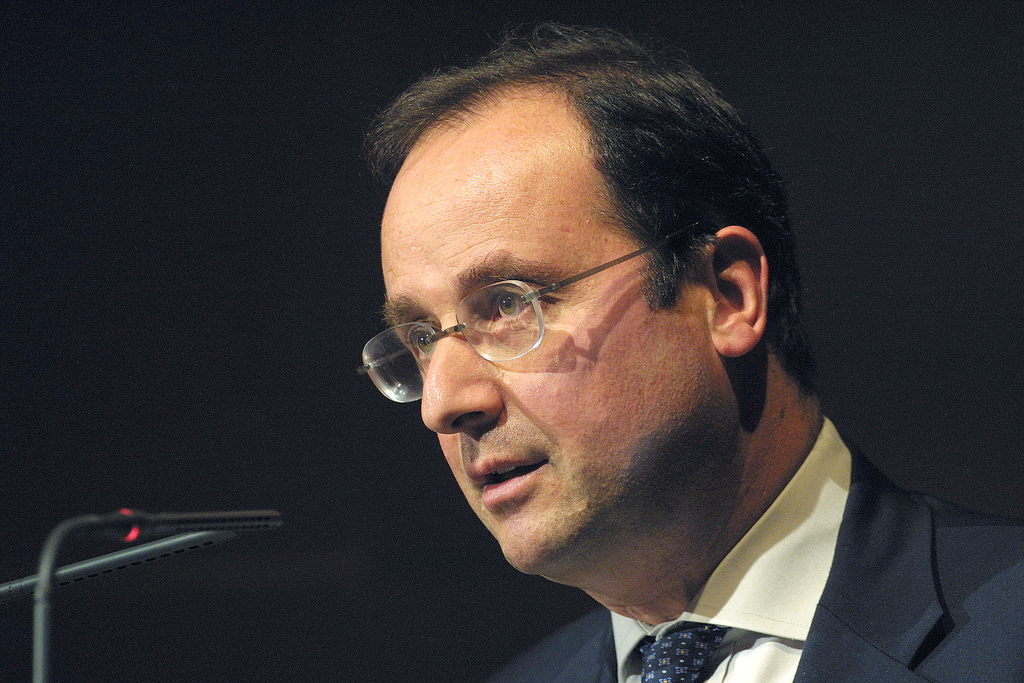 O Presidente francês, François Hollande.