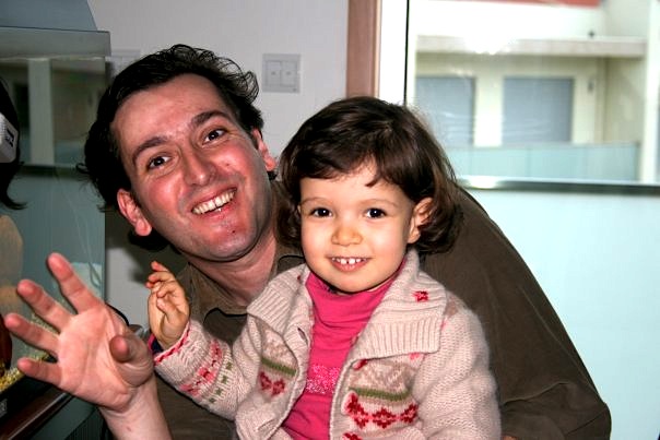 Cláudio Rio Mendes com a filha, Adriana