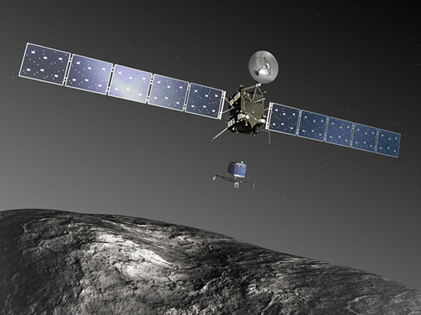 Depois de dois anos adormecidas, a nave Rosetta e a sonda Philae encontram o seu  cometa