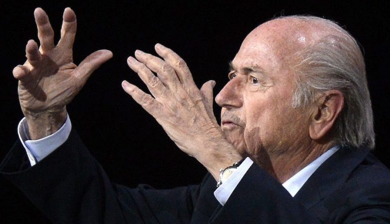 O presidente da FIFA,  Joseph Blatter 