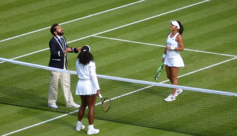 Partida de ténis no Open de Wimbledon 2015