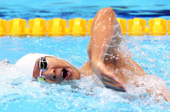 A nadadora síria Yusra Mardini,