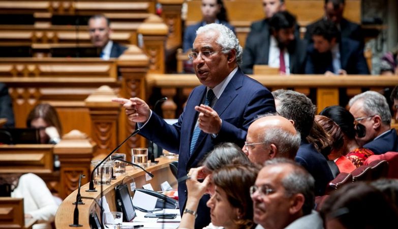 O Primeiro-Ministro António Costa durante o debate quinzenal na Assembleia da República