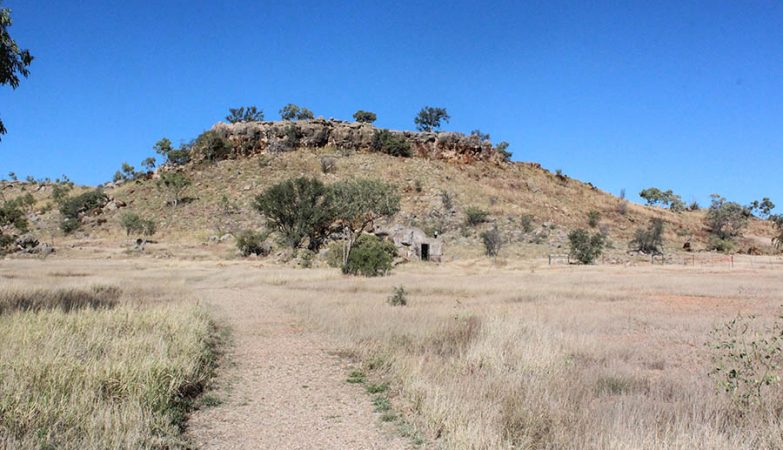 Riversleigh, em Queensland, Austrália, zona reconhecida mundialmente por ser rica em fósseis. 