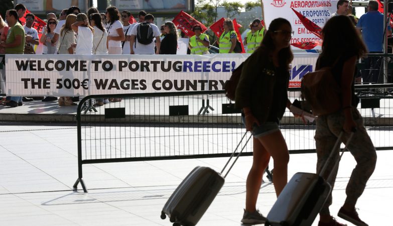 Funcionários de segurança privada dos aeroportos em greve