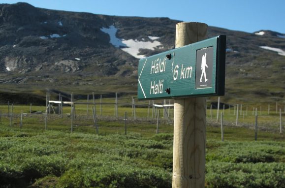 Halti é o ponto mais alto da Finlândia com 1.324 metros, mas o pico da montanha, a 1.361 metros, está do lado norueguês.