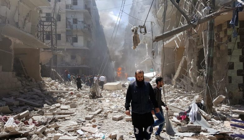 Bombardeamento em Aleppo, Síria