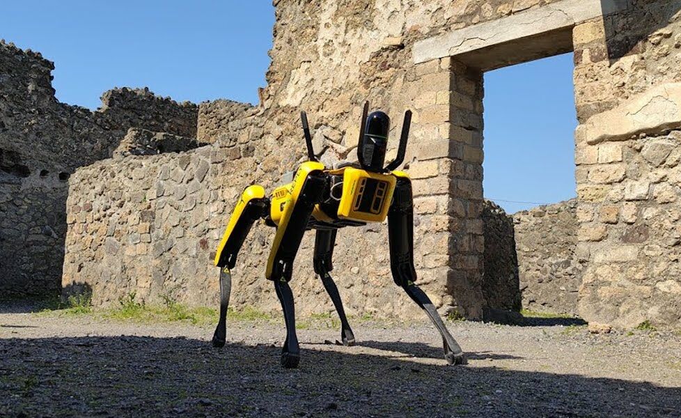 Robô de quatro patas e drone vão proteger ruínas de Pompeia, Tecnologia