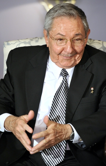 O presidente de Cuba, Raúl Castro