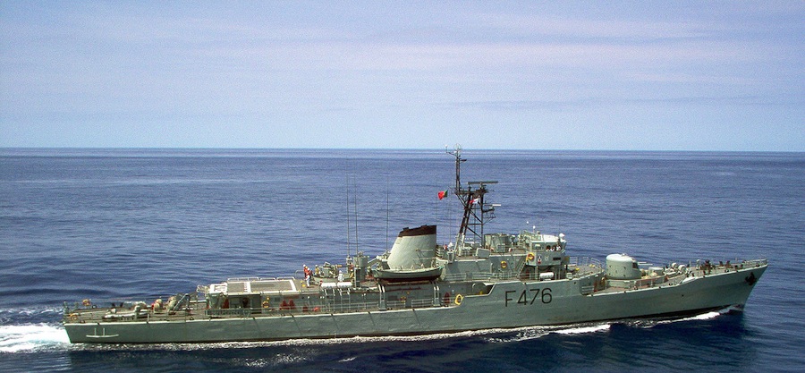 A corveta Jacinto Cândido, da Marinha Portuguesa