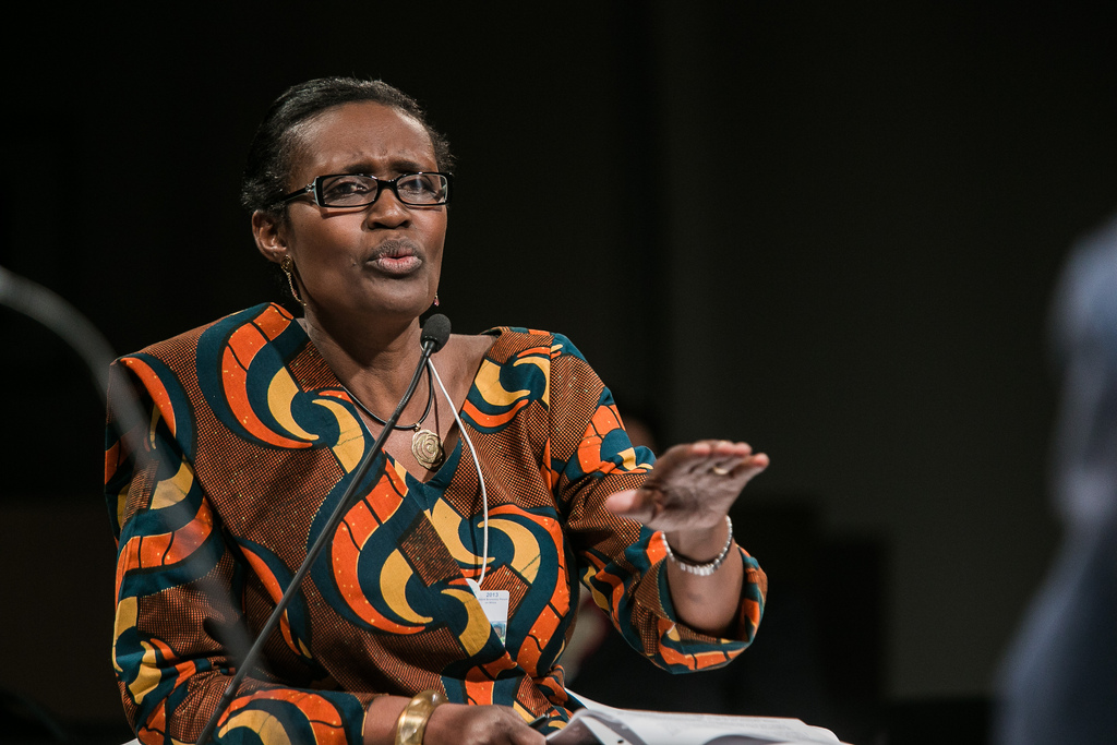 Winnie Byanyima, diretora-executiva da Oxfam.