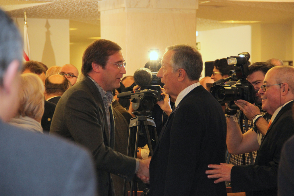 Pedro Passos Coelho e Marcelo Rebelo de Sousa na comemoração do trigésimo aniversário dos TSD. 11 de janeiro de 2014.