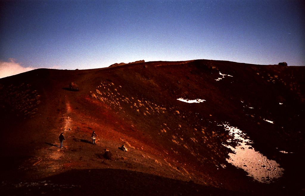 Na cratera do Etna