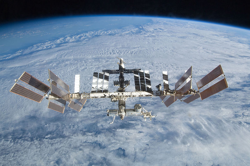 A ISS, Estação Espacial Internacional em órbita