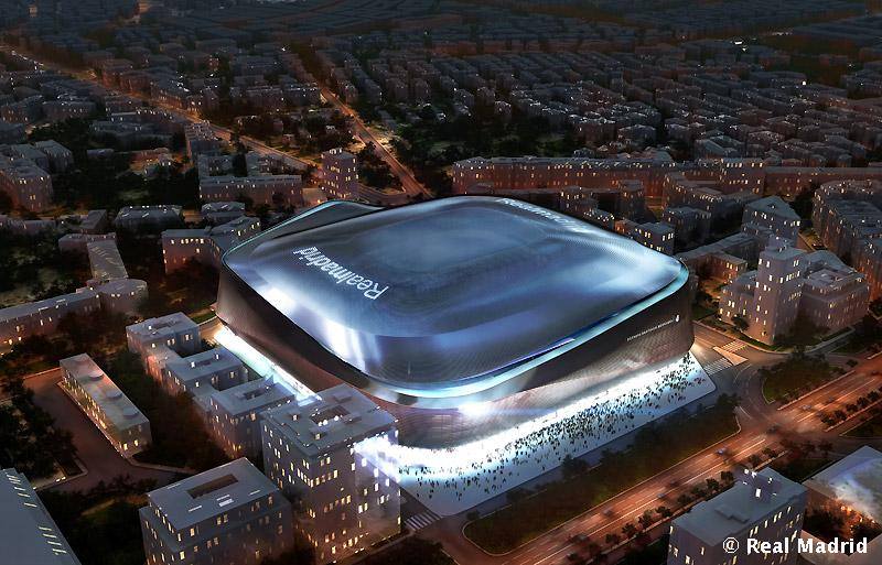 O novo estádio Santiago Bernabéu