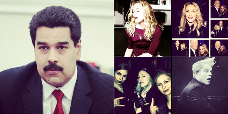 O presidente da Venezuela, Nicolás Maduro, visado por Madonna no Instagram 