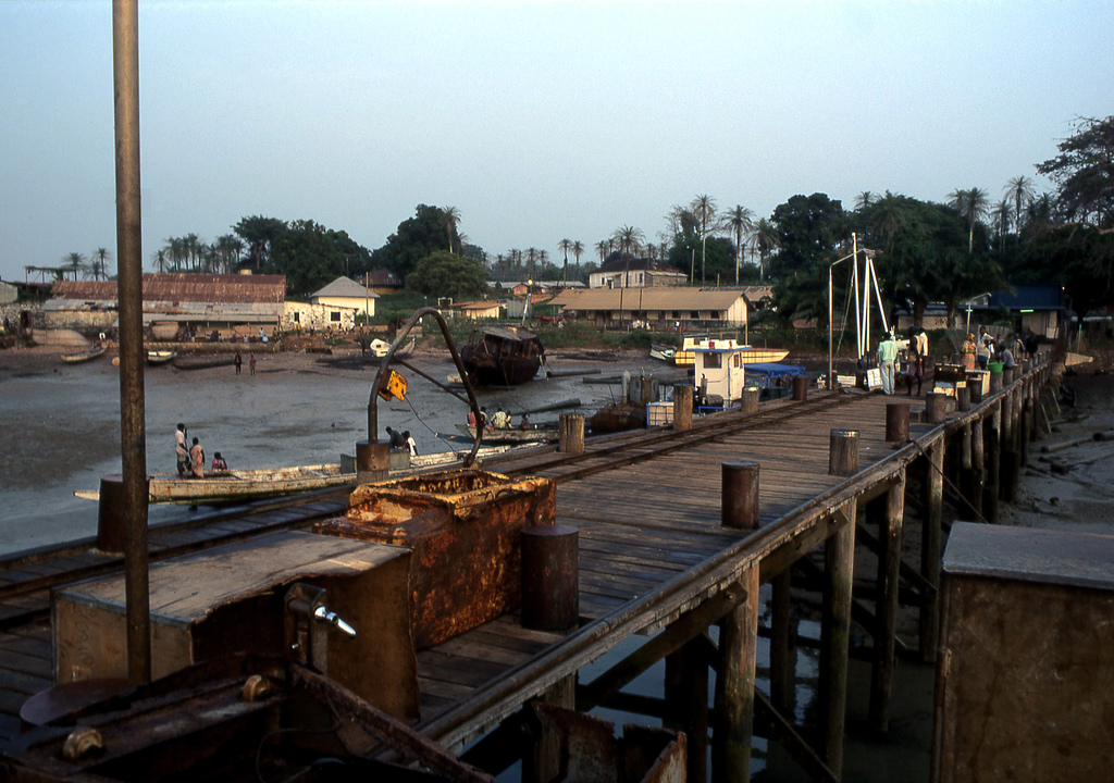 Porto de Bubaque na Guiné-Bissau