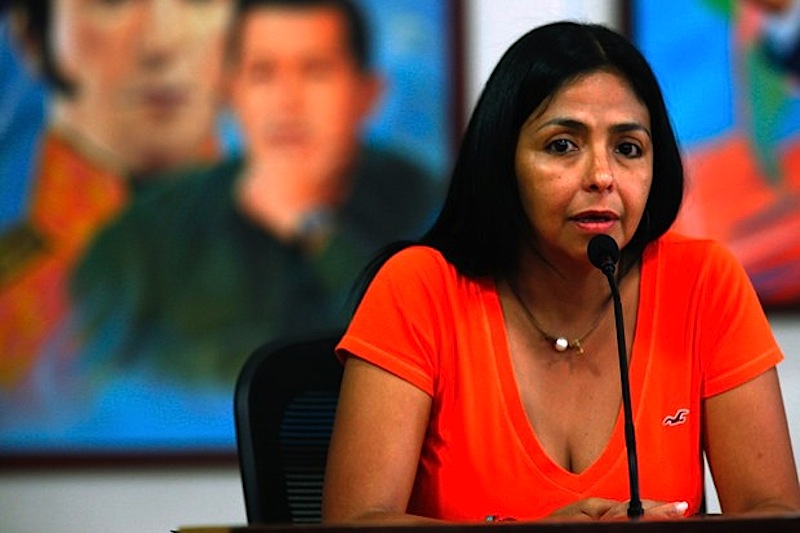 A ministra do Poder Popular para a Comunicação e Informação da Venezuela, Delcy Rodríguez