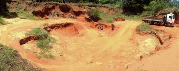 Depósito de areias pesadas em Jangamo, na província de Inhambane