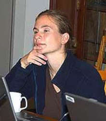 Denise Risch, investigadora em bio-acústica do NOAA