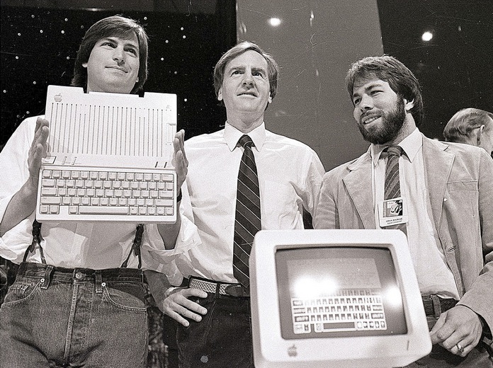 Steve Jobs, John Sculley e Steve Wozniak