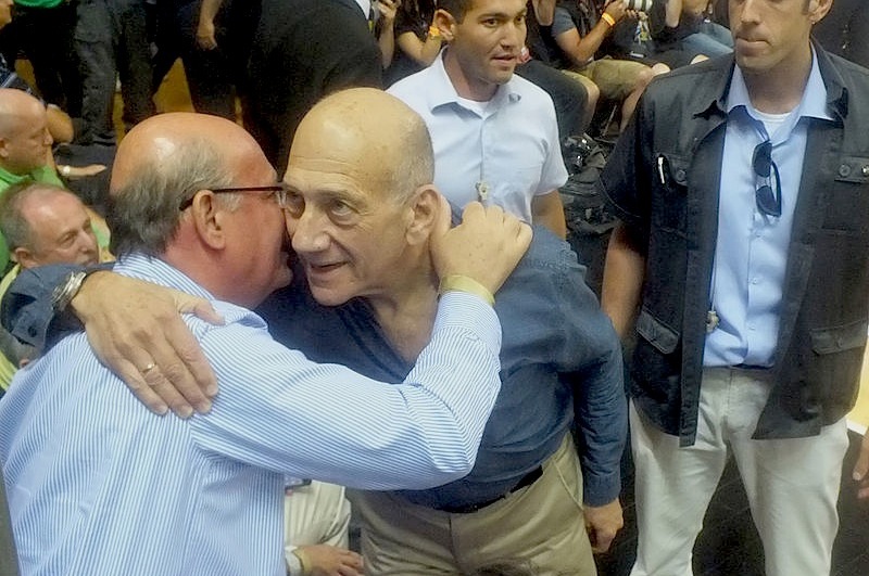 O ex-primeiro-ministro de Israel, Ehud Olmert
