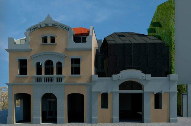 Modelo 3D do Hotel do Chocolate em Viana do Castelo