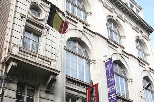 O Museu Judaico na Rue des Minimes em Bruxels, na Bélgica