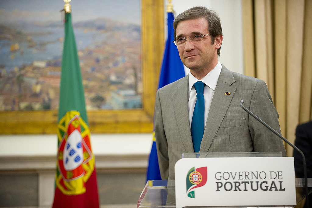 O primeiro-ministro, Pedro Passos Coelho