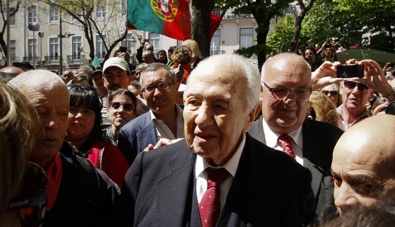 O ex-presidente da República e ex-líder do PS, Mário Soares