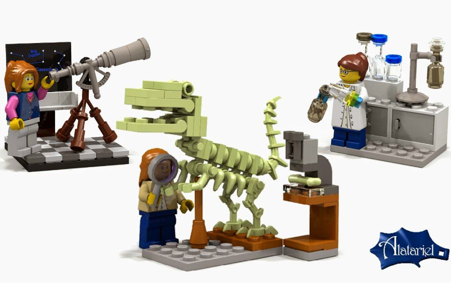 Lego começou a desenvolver uma nova série de figuras femininas no mundo da ciência