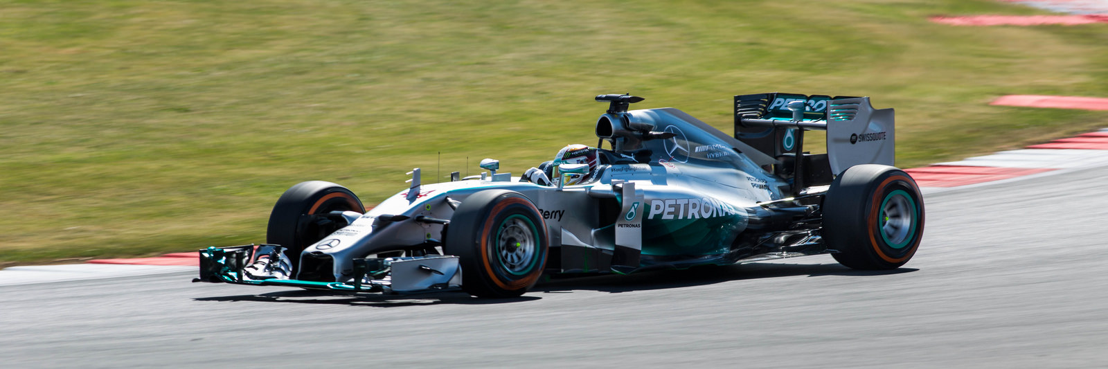 Lewis Hamilton (Mercedes) no GP Silverstone, 2014