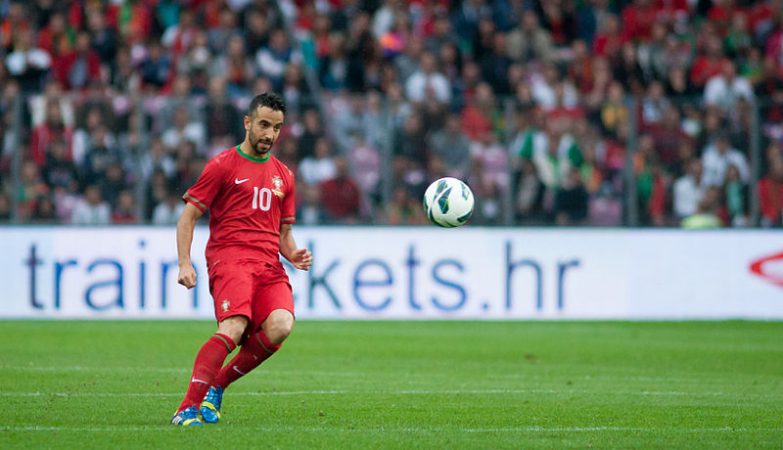 Rúben Amorim em jogo da seleção nacional contra a  Croácia