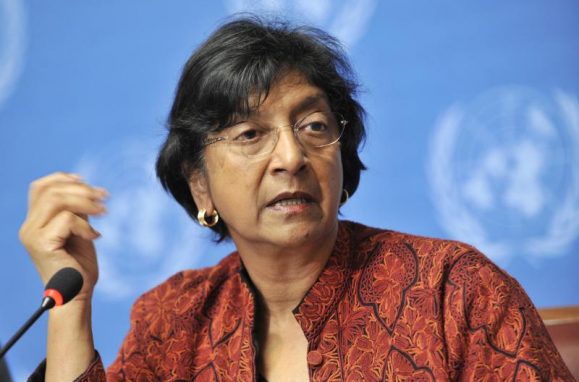 A alta comissária das Nações Unidas para os Direitos Humanos, Navi Pillay