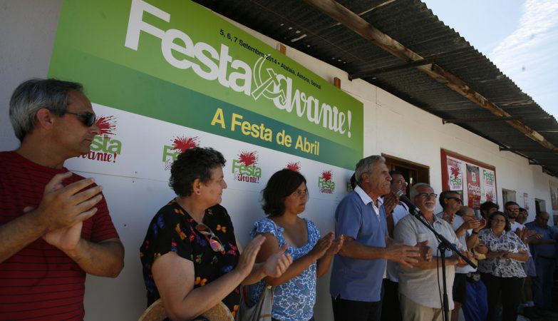 Jerónimo de Sousa discursa na saudação aos construtores da Festa do Avante! 2014