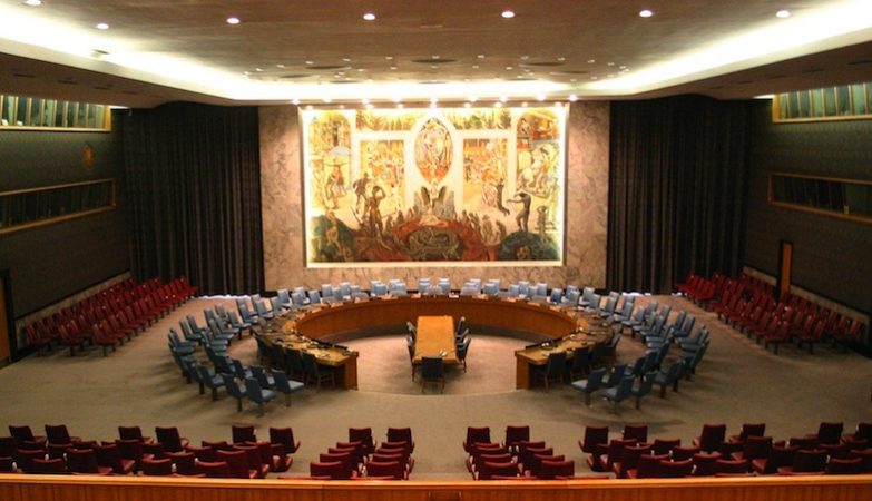 A sala do Conselho de Segurança da ONU