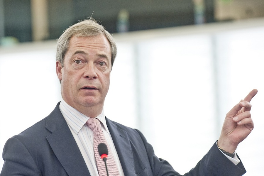 O ex-líder do UKIP, Nigel Farage