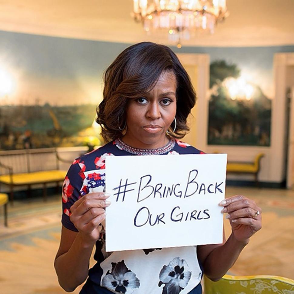 Michelle Obama juntou-se à campanha #BringBackOurGirls