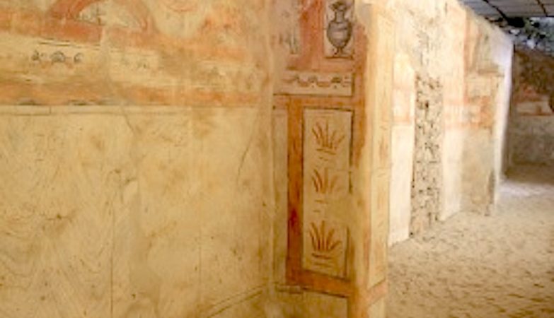 Pinturas romanas da Basílica Paleocristã de Troia