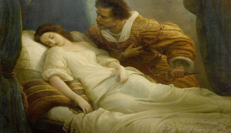 "Otelo com a sua mulher adormecida", de Christian Köhler (1859)