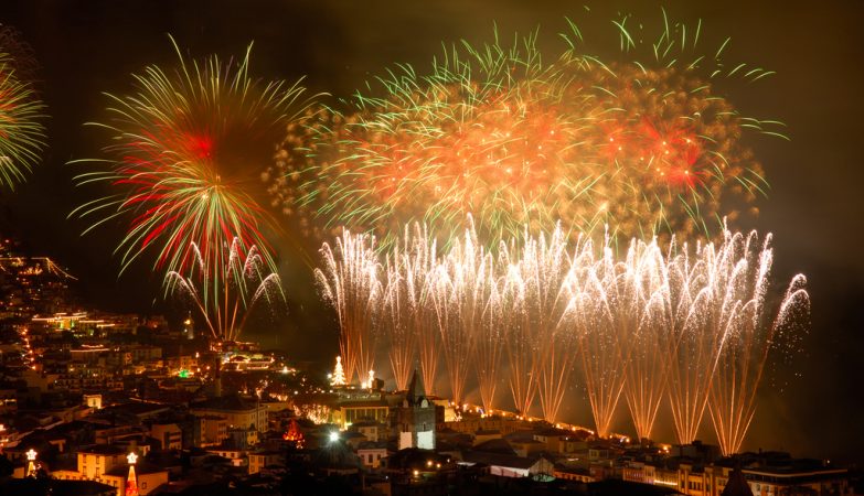Fogo de artifício da passagem de ano no Funchal