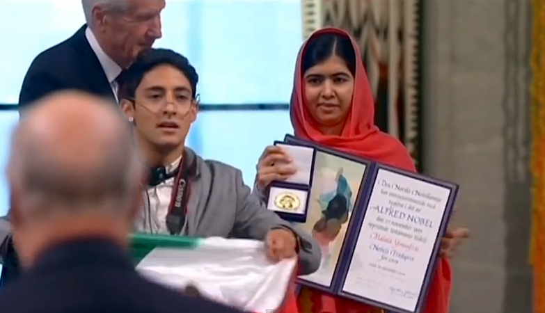 O universitário mexicano Adán Cortés Salas interrompeu a cerimónia de entrega do prémio Nobel da Paz a Malala
