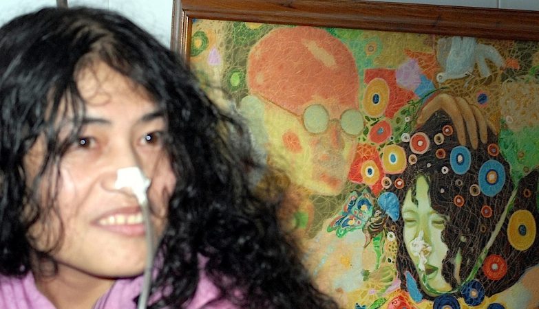 Irom Sharmila Chanu, em greve de fome há 14 anos