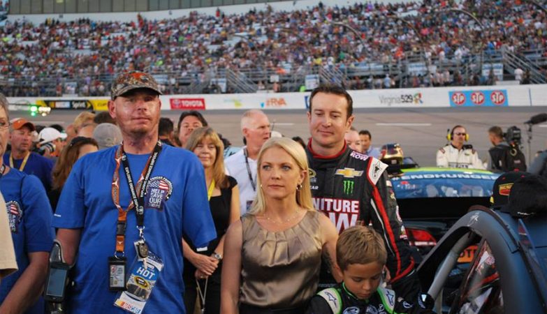 Kurt Busch, piloto de NASCAR, e a ex-namorada Patricia Driscoll