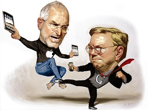 Apple vs Google, Steve Jobs vs Eric Schmidt