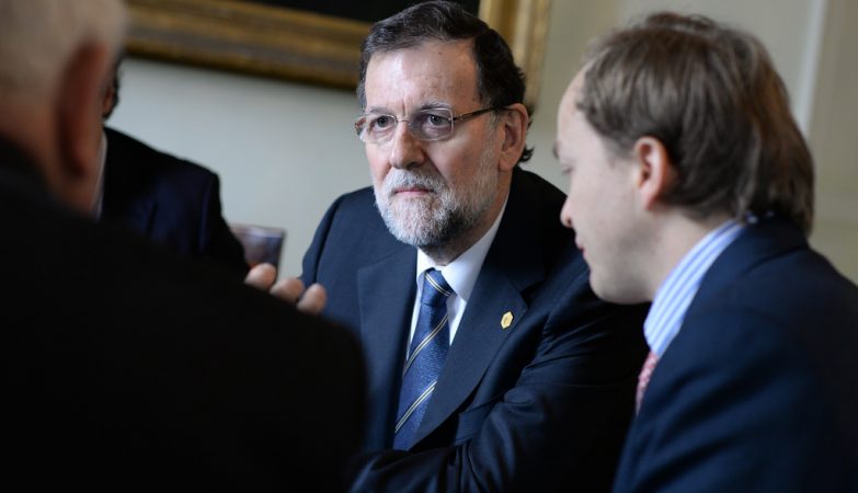 Mariano Rajoy, primeiro-ministro e líder do Partido Popular espanhol
