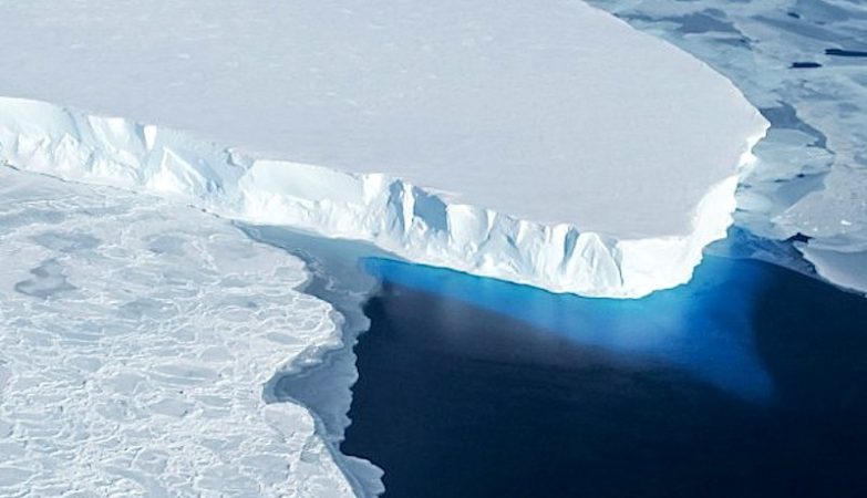 Placa de gelo na Antártica