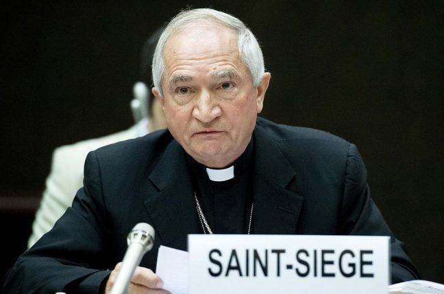 O arcebispo Silvano Tomasi, embaixador do Vaticano nas Nações Unidas 