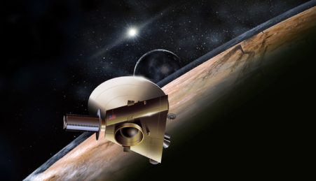 A New Horizons a meio caminho entre Úrano e Neptuno
