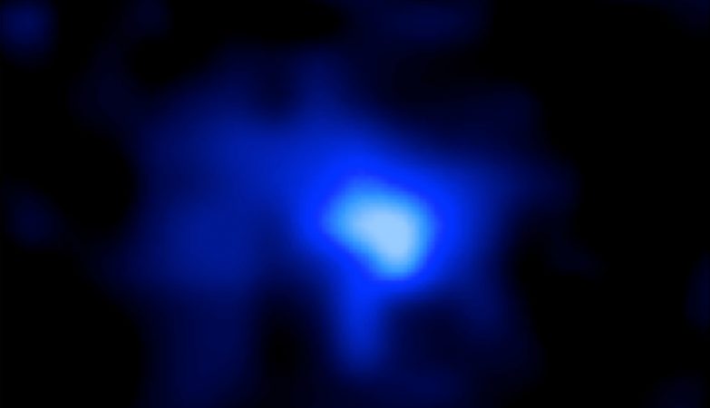 Imagem de EGS-zs8-1 pelo Hubble